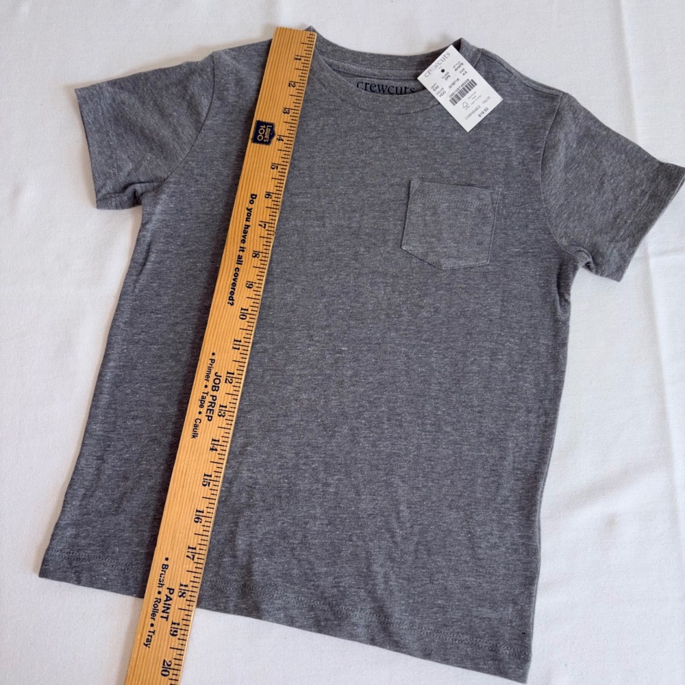 Crewcuts T-Shirt 2-Pack Size 4-5 Navy Gray NEW Pocket Tee AH476 Short Sleeve - Picture 6 of 8
